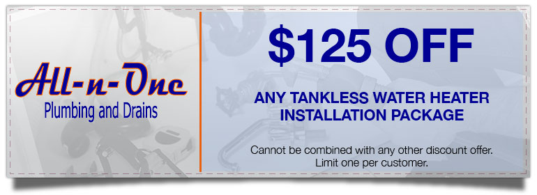 Coupons. Discount on Tankless Water Heater Installation